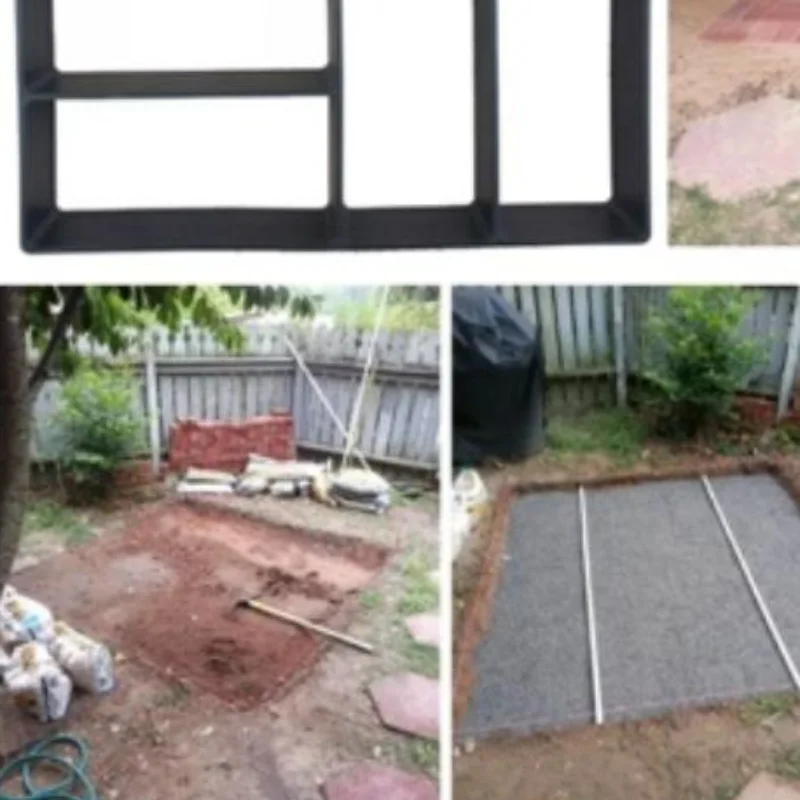 Reusable DIY Walkway Paving Mold Durable Wear-resistant Plastic Mould for Garden Yard Patio Landscape Decoration