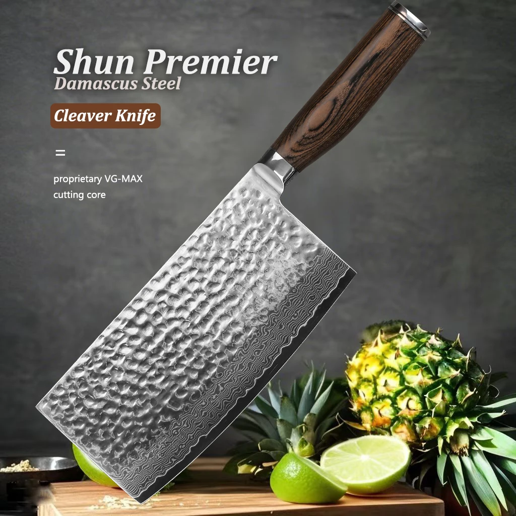 

7 inch Nakiri Knife Handcrafted Japanese Vegetable Knife Damascus VG-MAX Core Stainless Steel Cladding Pakkawood Handle kit