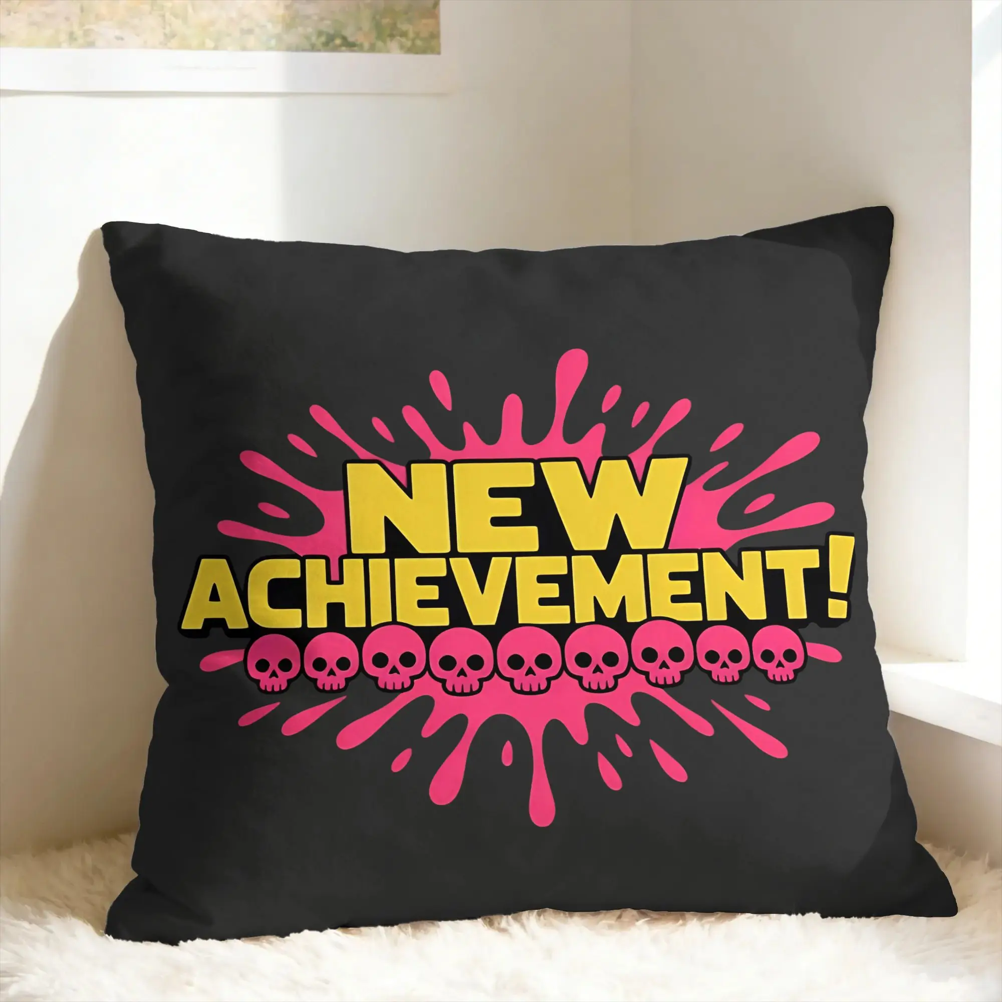 Dungeon Crawler Carl New Achievement Pillow Case  Comfy Pillow Cover Funny Pillowcases For Living Room Sofa
