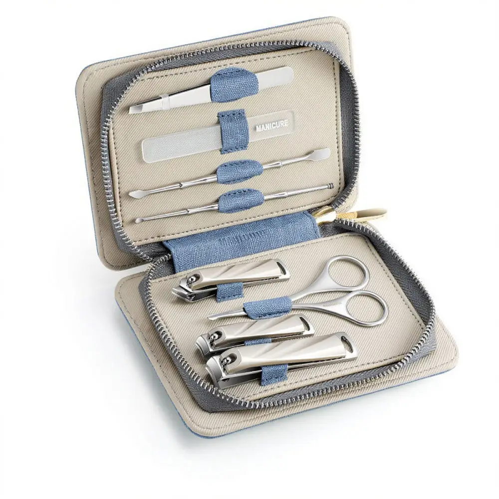 Stainless Steel Grooming Set Nail Clipper Kit Professional Manicure Pedicure Tools Ingrown Toenail Nipper Home Care