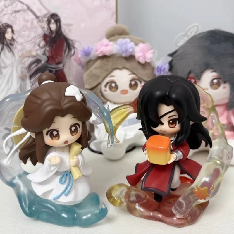 متوفر في المخزون Tian Guan Ci Fu Dan Qing Feng Hua Series صندوق أعمى لطيف أنيمي شيه ليان هوا تشنغ الشكل سطح المكتب تحصيل نموذج الهدايا