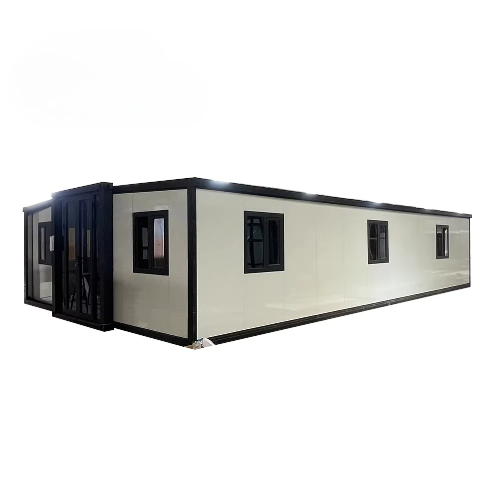 Prefab Container House Modular Mobile Building Unit 40ft Expandable 3 Bedroom Villa Waterproof Thermal Insulation
