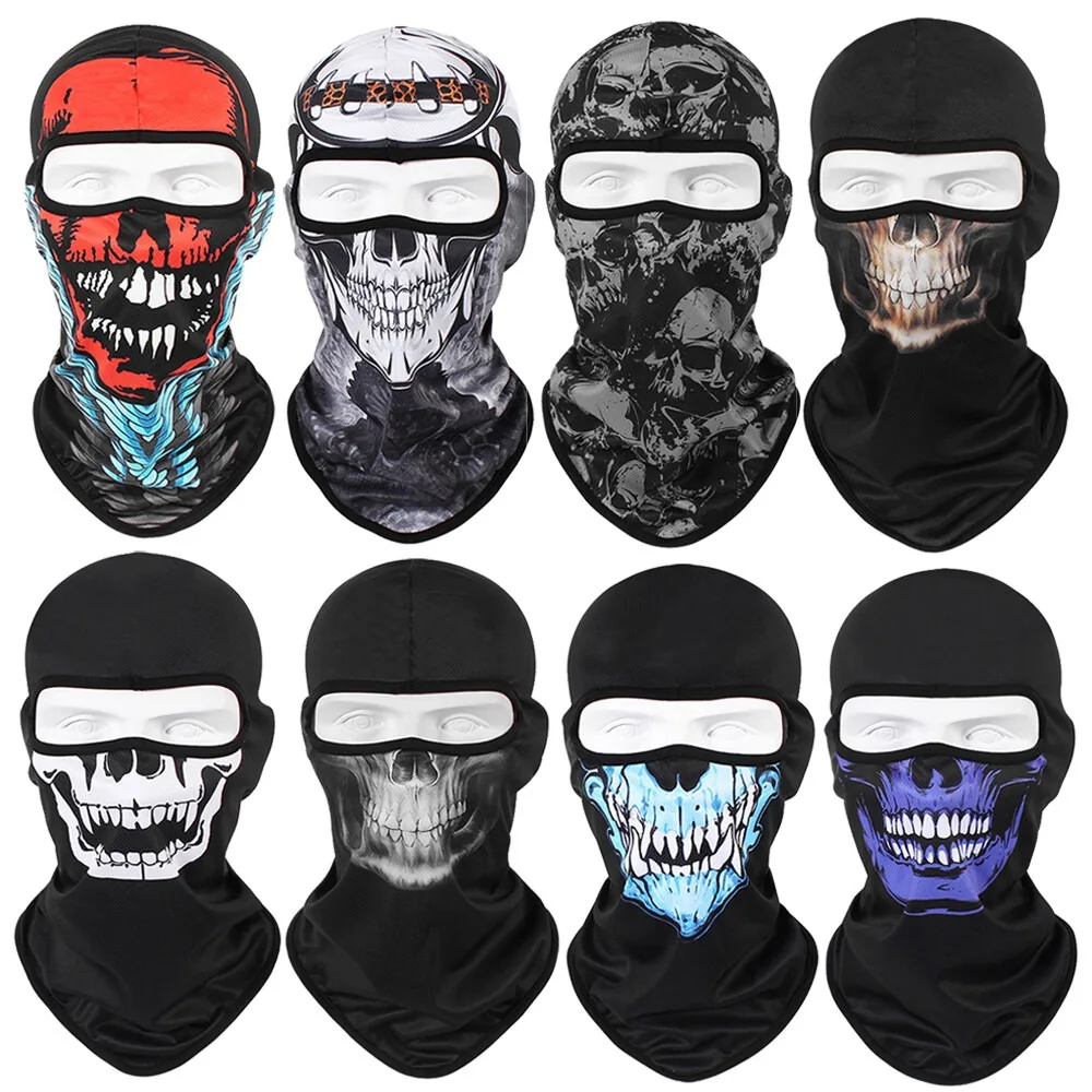 

Balaclava UV Protection Full Face Mask Ski Cycling Motorcycle Helmet Sun Hood Tactical Masks for Men Women Halloween Bandana