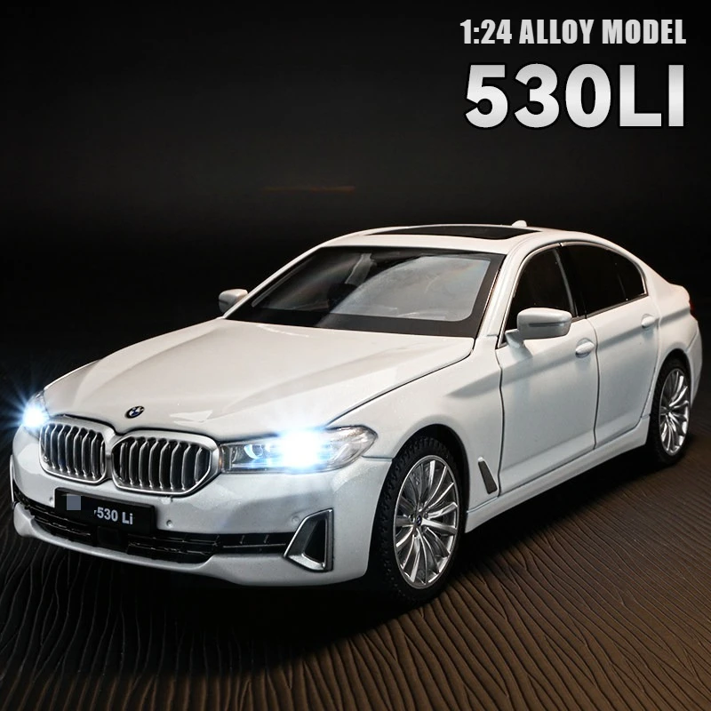 

1:24 530Li Luxury Car Alloy Simulation Car Die Cast Toy Car Model Sound And Light Toys For Children