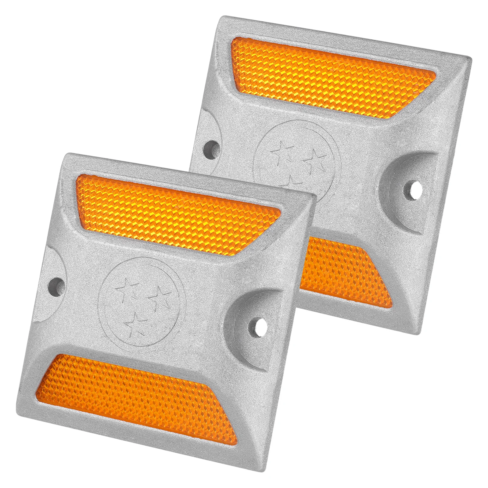 2 шт. светоотражающие дорожные маркеры, алюминиевые дорожные тротуары, защитные шпильки, отражатели ночной видимости, аварийные дорожные маркеры