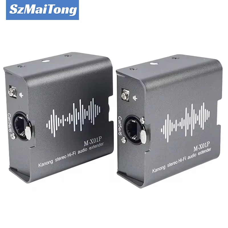 1 channel XLR audio transmission extender, high fidelity stereo audio transmission RJ45 transmitter and receiver