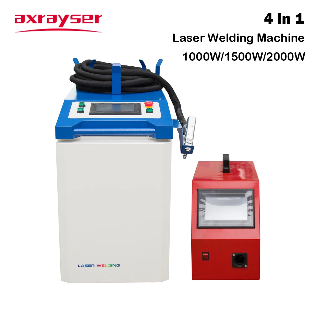 

Axrayser Super 4 in 1 Laser Welding Machine 1000w/1500w/2000w with BWT Laser and SUP Handheld Welding Gun for Metals Cleaning