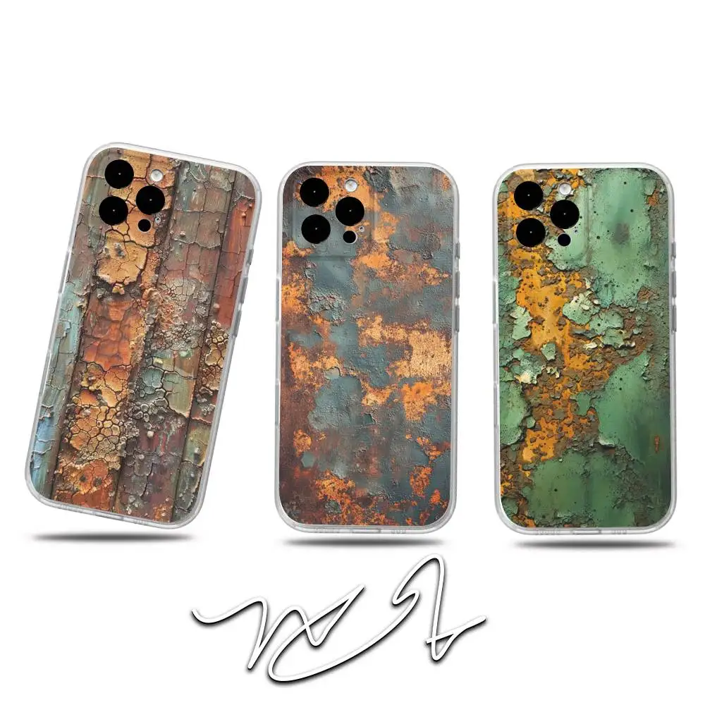 

I-Industrial R-Rust Print-S Phone Case For iPhone 17,16,15,14,13,12,11 Pro,Max,Plus,X,XS,XR,SE4,E Mini Transparent Soft Cover
