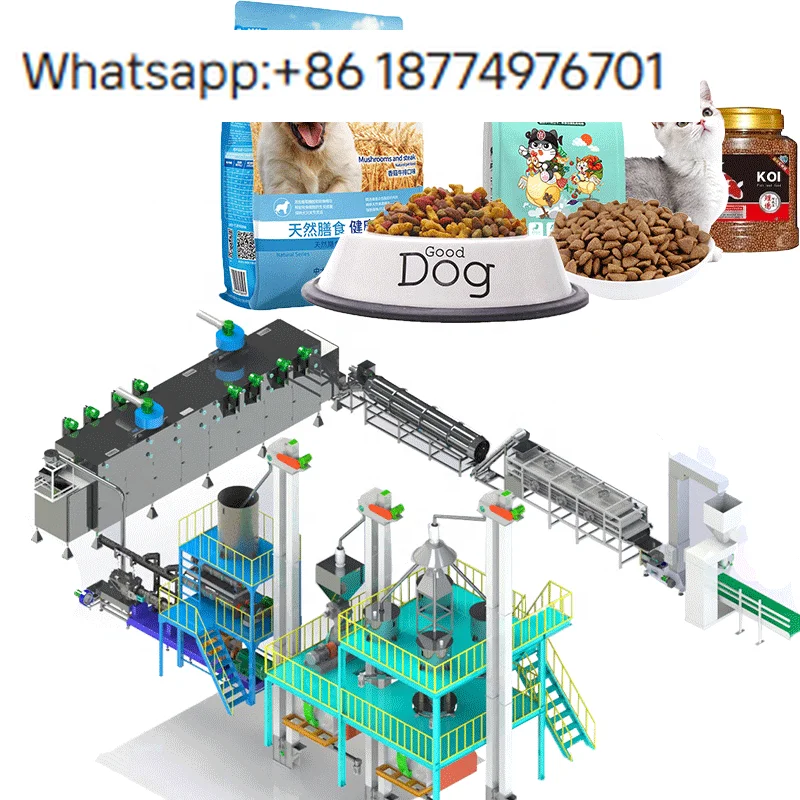 2026 New Model Twin Screw Dry Dog & Cat Food Extruder Machines Full Automatic Pet Food Production Line