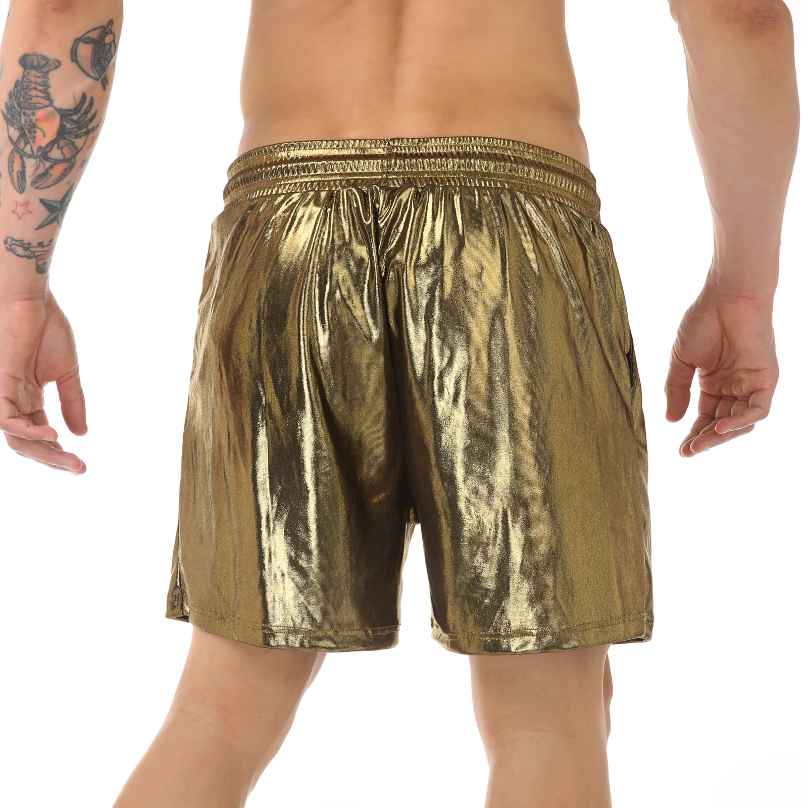Männer Lose Sport Shorts Mann Lauf Boxer Ultra Dünne Fitness Gym Kurze Hosen Sommer Shinny Quick Dry Freizeit Jogginghose Böden – Detail 4