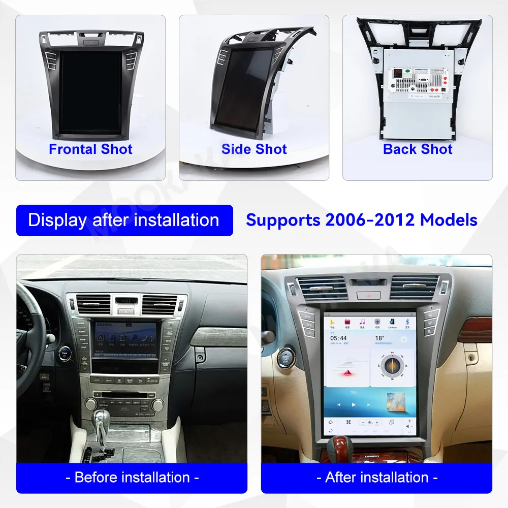 Android 13 Radio For Lexus LS460 2006~2012 12.1 Inch Multimedia GPS Intelligent Navigation Car Stereo Receiver player Head Unit