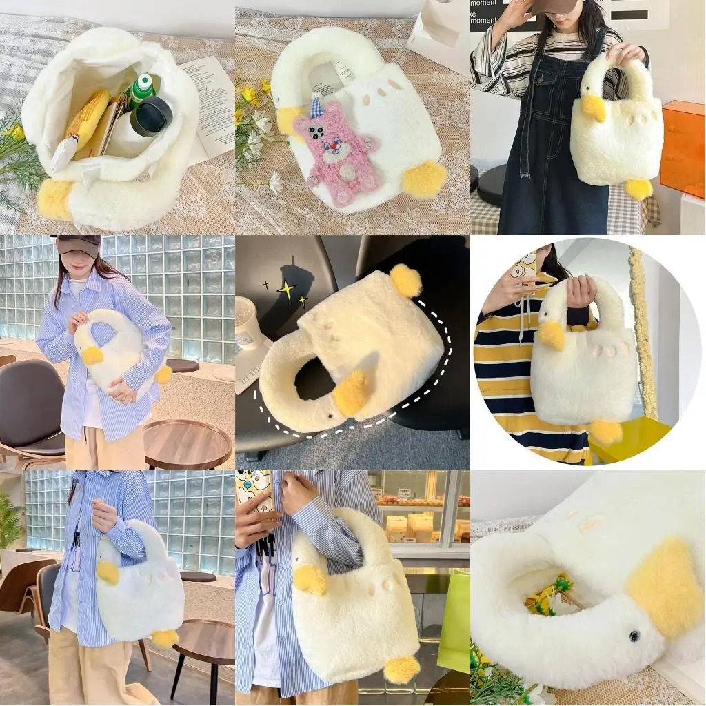 

X90D Japanese Plush Tote Bag Soft and Durable Handbag Suitable for Fashion Forward Individuals