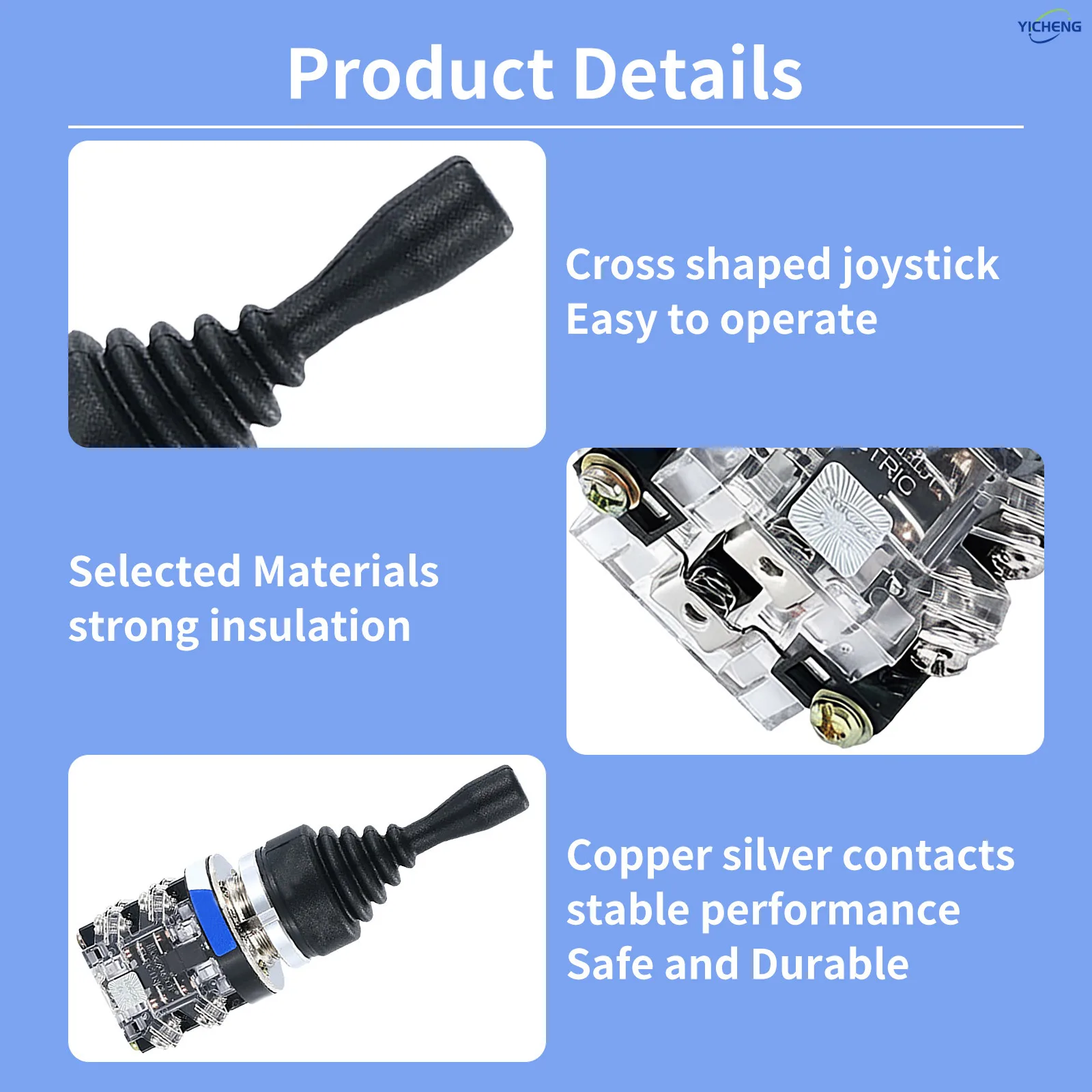 1Pcs Monolever Switch,Momentary/self-locking,4 Position 4NO Cross Switch/2Position 2NO Cross Switch,30mm Mounting Hole