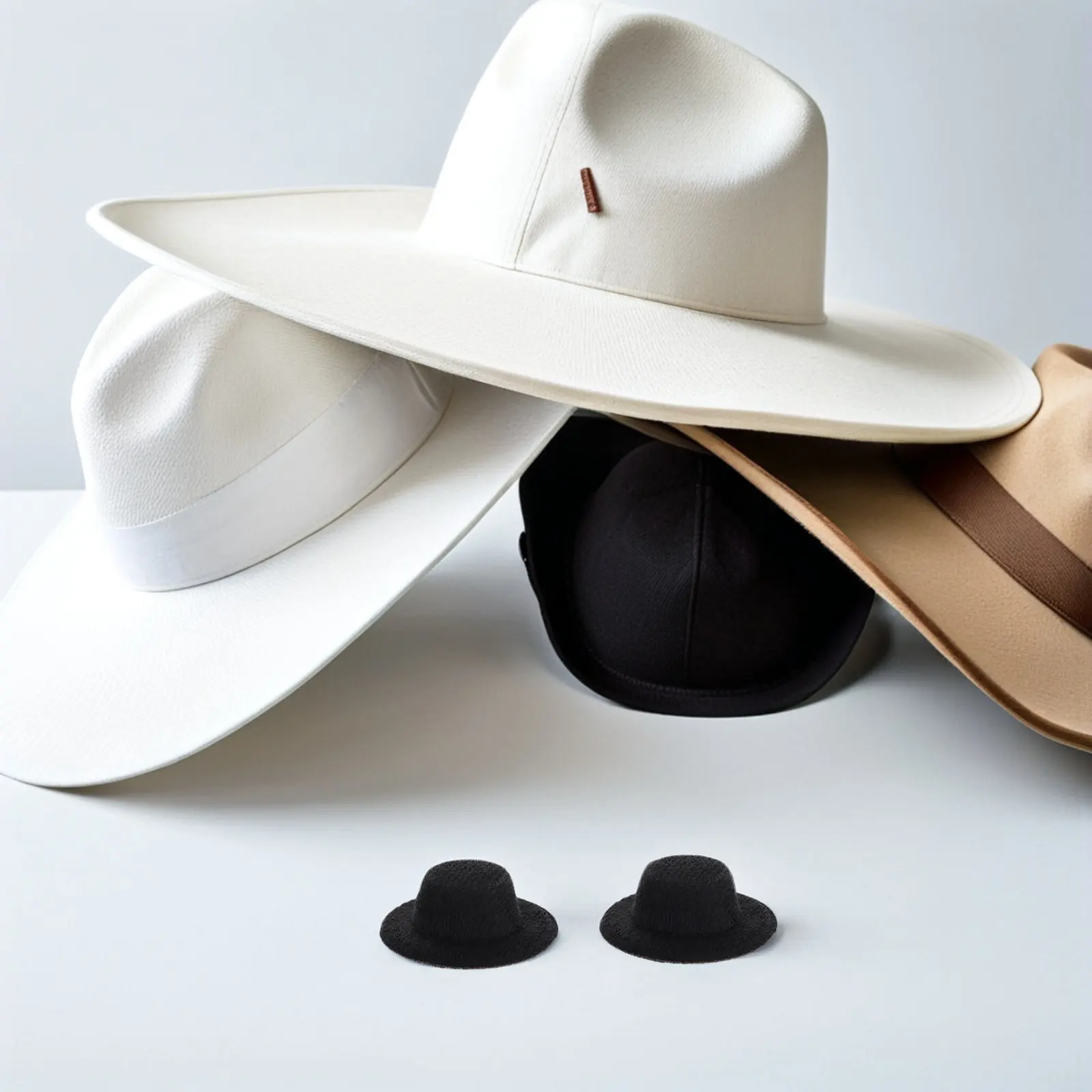 40 pcs Mini Top Hats for Crafts – Adorable Tiny Party Decoration, DIY Scrapbooking & Miniature Accessories
