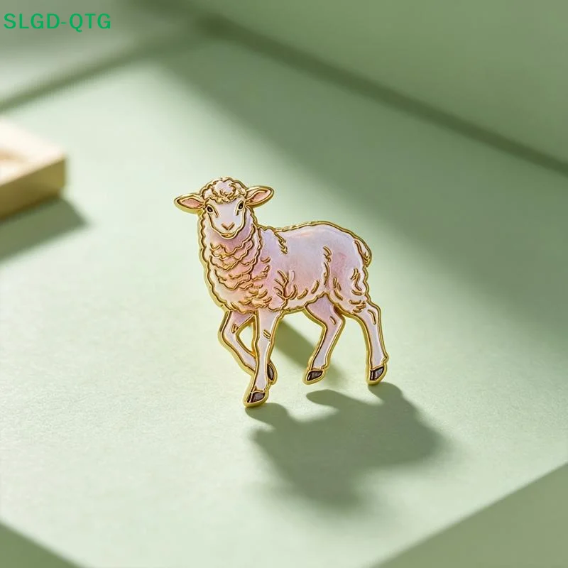 Hot Cute Curly Sheep Brooch For Women Unisex 2027 Year Of The Sheep Party Office Brooch Pin Gift