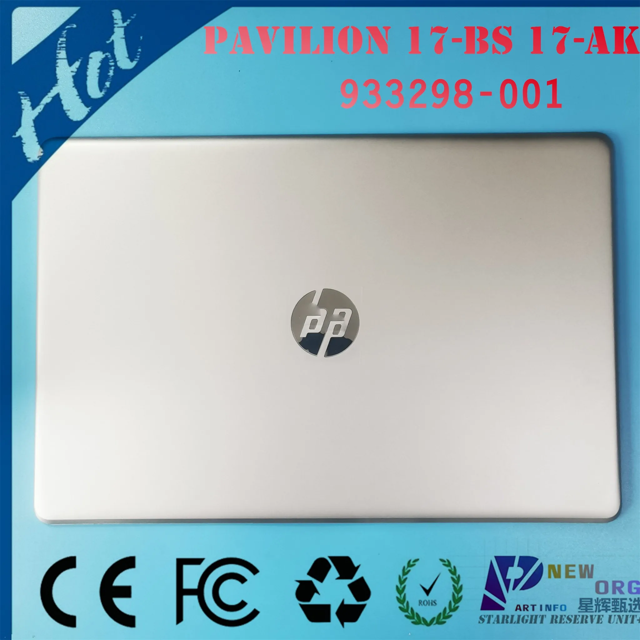 NEW ORG Laptop LCD back cover lidrear For HP PAVILION 17-BS 17-AK 17-BR TPN-C129 TPN-W130 series SLIVER  933298-001