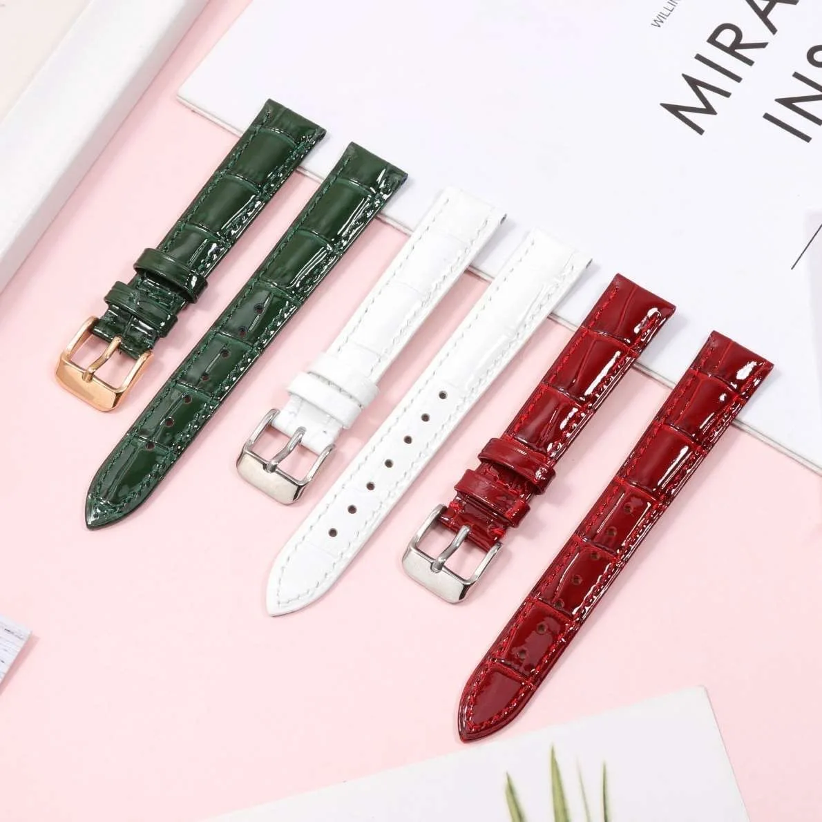 Universal Replacement Leather Watch Strap Leather Watchband for  Women 10mm 12mm 14mm 16mm 18mm 19mm 20mm  Watch Band