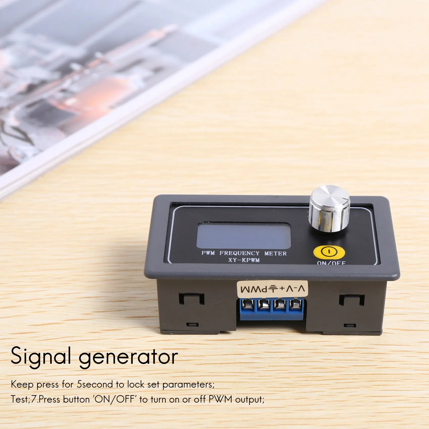 PWM Pulse Frequency Duty Cycle Adjustable Square Wave Signal Generator Module 1HZ-150KHZ Signal Generator LCD Display