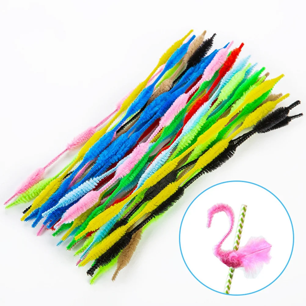 100 قطعة قضبان ملتوية من الشعر المتموج مصنوعة يدويًا من الحرير المعدني اللامع يمكنك صنعها بنفسك تعليمية للأطفال مشاريع فنية يدوية الصنع قطع علوية متموجة