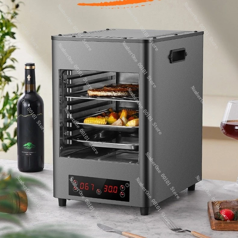 Touch Type Western Food Grill, High Temperature  Steak Grill Machine, Stainless Steel Commercial Kitchen Equipment