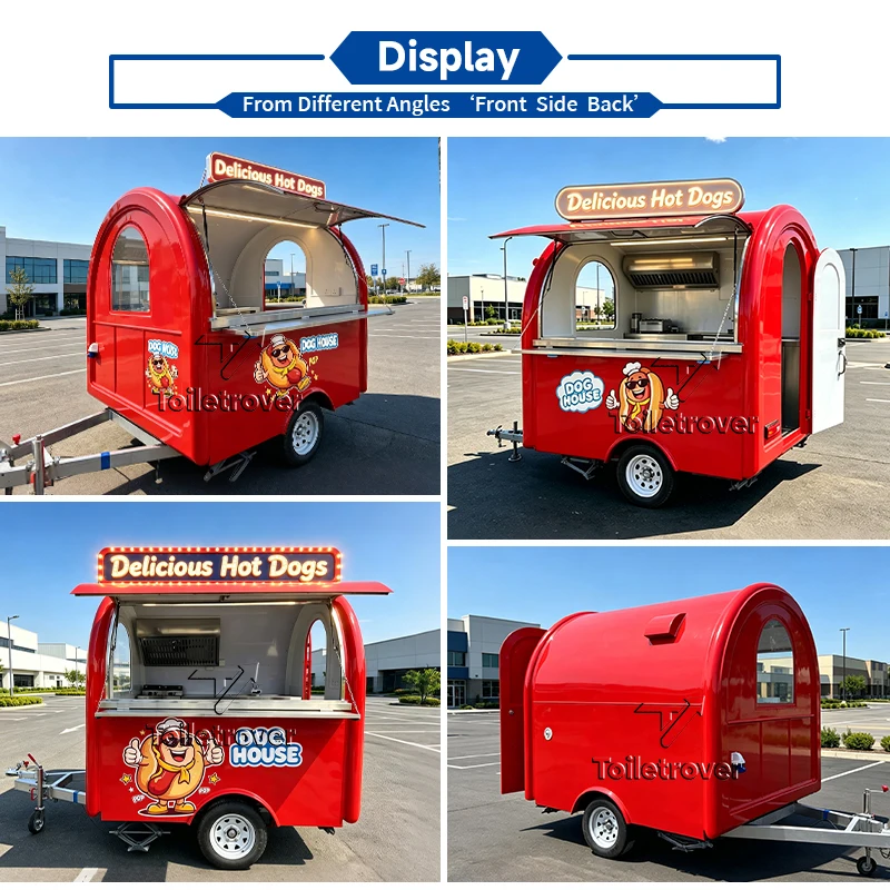 شاحنة طعام معتمدة من CE، مقطور - مراجعة Wine Beer Truck وسعره