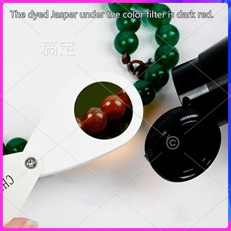 

AG-35X Jewelers Loupes Foldable Magnifier With Double Lens Chelseas Jadelite Filter For Jewelry Watches