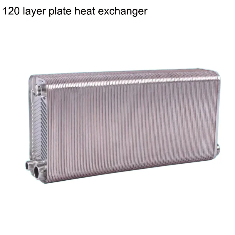 Intercambiador de Calor de 120 Placas para Elaboración Casera de Cerveza, Enfriador de Mosto de Agua de Acero Inoxidable 304