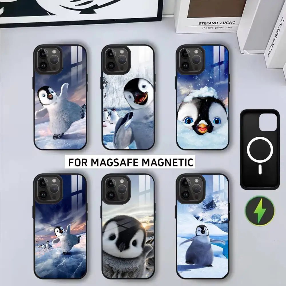 

Funny Happy cute P-PenguinS Phone Case For iPhone17,16,15,14,13,12,11 Plus,Pro Magnetic with Magsafe Wireless Charging