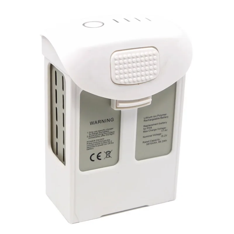팬텀 4 호환 팬텀 4/4 어드밴스드/4 프로 V2.0/4 RTK 시리즈 드론 배터리 15.2V 5870mAh 비행 시간 30분