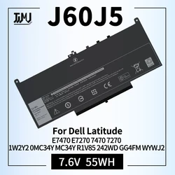๋ธ ๋ํฐํ๋ 7470 7270 ๋
ธํธ๋ถ์ฉ ๋ฐฐํฐ๋ฆฌ, E7470, E7270, J60J5, 1W2Y2, 0MC34Y, MC34Y, R1V85, 242WD, GG4FM, WYWJ2, 451-BBSX, BBSY
