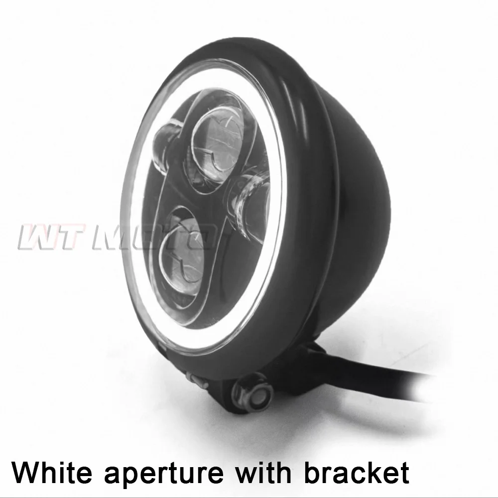 Fit For HYOSUNG GV300S GV125S Modified Round Headlight With  Black Headlight Fairing Cowl