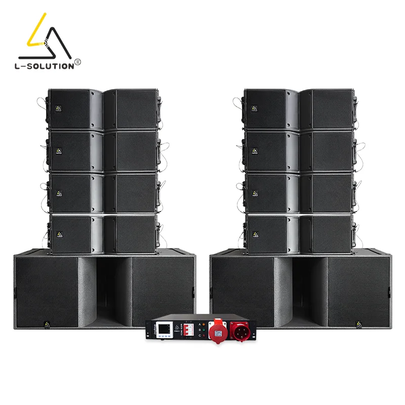 Professional Outdoor Dual 10 Inch Active Line Array Speaker System High Power