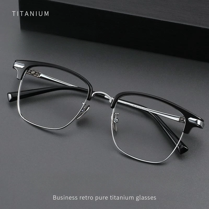 FIRADA 2024 Fashion Luxury Glasses New Retro Comfortable Eyewear Business Optical Prescription Eyeglasses Frame For Men K0002-C