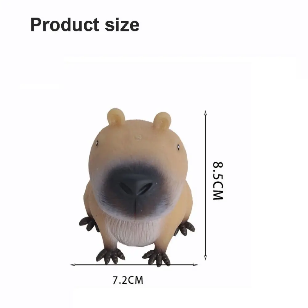 Lustiges Geschenk, stressabbauendes Capybara-Kneifspielzeug, Dekompression, weiches, süßes Quetschspielzeug, schönes, schnelles Rebound-Zappelspielzeug für Kinder