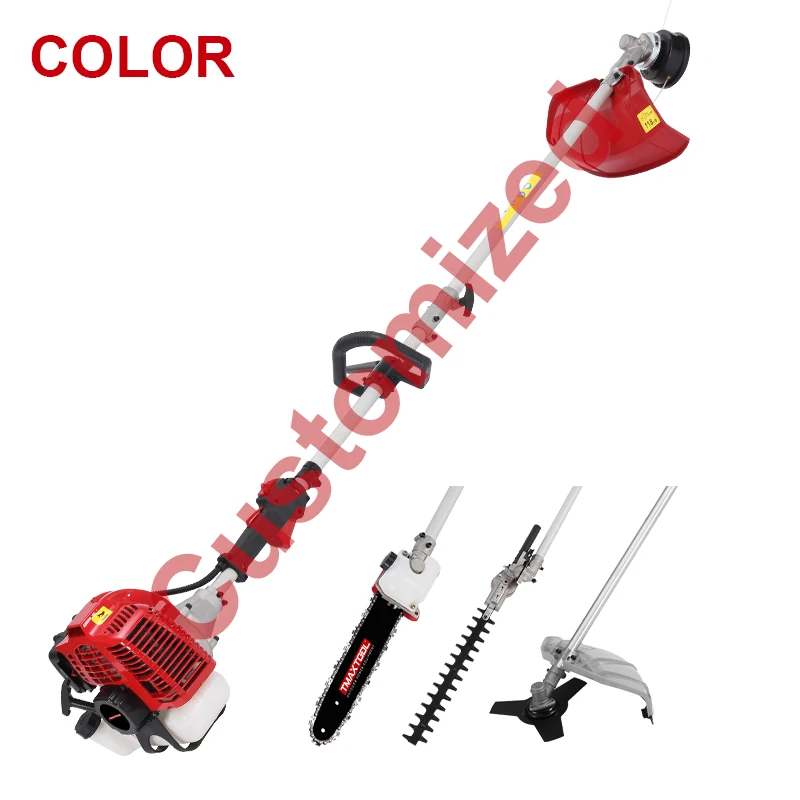 Multi Functional 5 in 1 52cc  Powerful Hedge Trimmer Pole Saw Grass Trimmer Brush Cutter