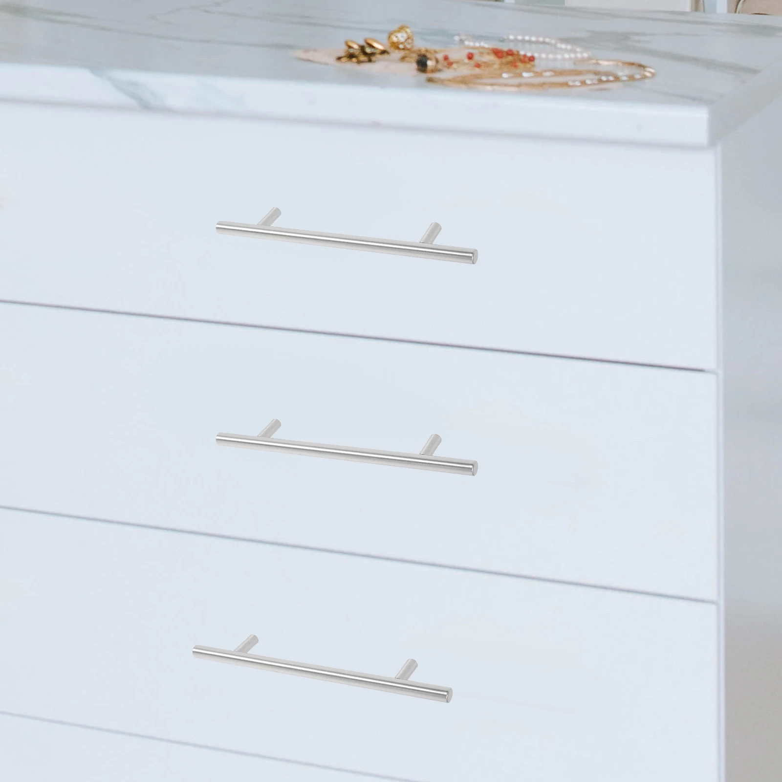 

10 шт. стильные Т-образные ручки из нержавеющей стали, нержавеющие для мебельных аксессуаров, дверные ручки из нержавеющей стали