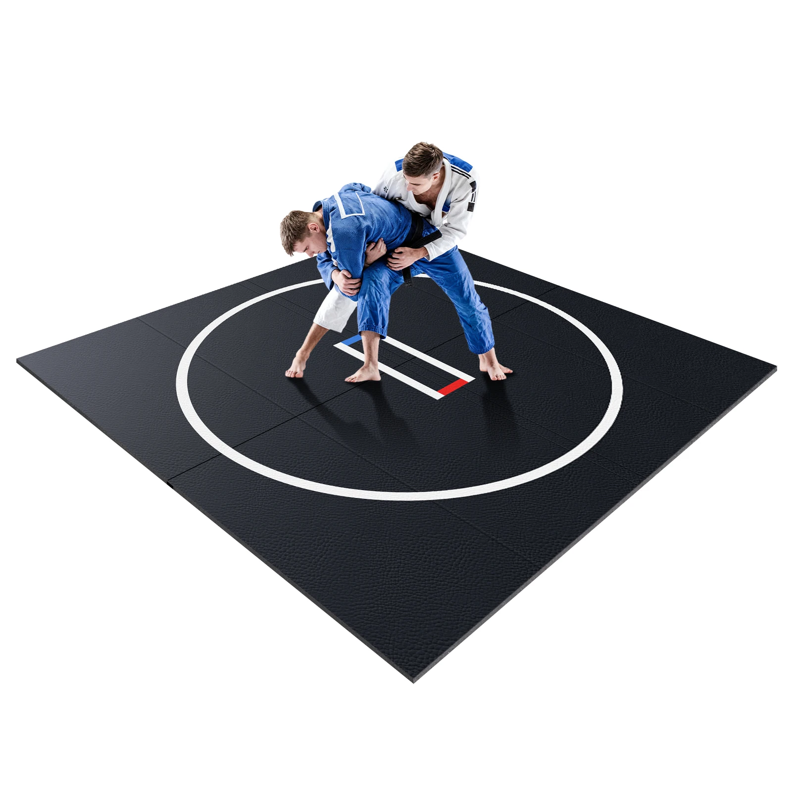 10x10ft Jiu Jitsu Wrestling Mats for Home Gymnastics Training Mat 1.2inch Thick for BJJ MMA Grappling Martial Art Boxing Judo