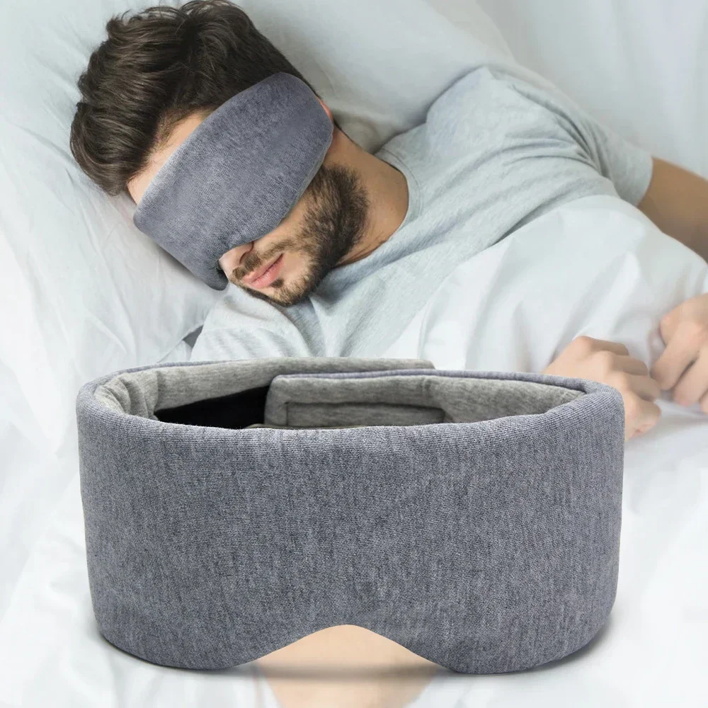 100% Cotton Silk Sleep Mask Blindfold Eye Cover Eye Patch Women Men Soft Portable Blindfold Travel Eyepatch Sleeping Eye Mask