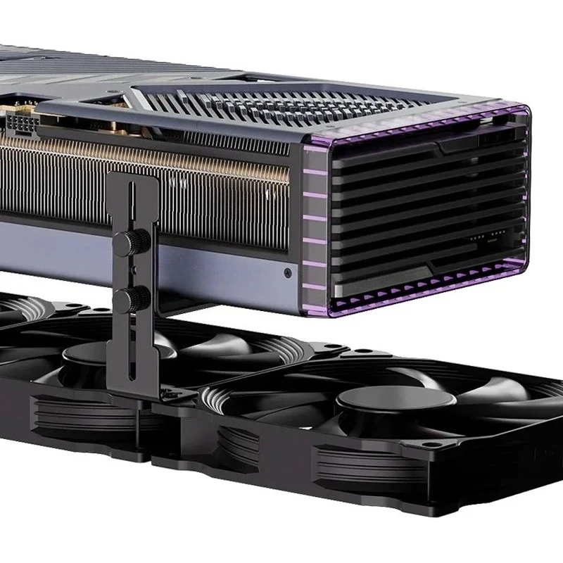 Vikefon suporte de placa gráfica ajustável suporte de placa de vídeo gpu para itx/atx desktop pc caso acessório evitar flacidez