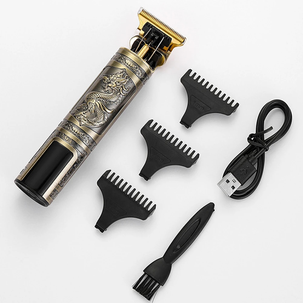Electric Hair Clipper USB Charging Hair Cutting Machine Vintage Hair Trimmer Portable Shaver Professional Barber Boyfriend Gift