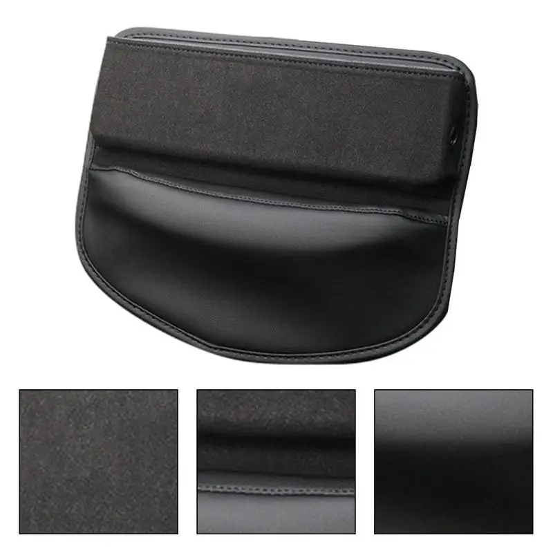 1pcs Car Seat Crevice Storage Box Seat Gap Filler Leather Wallet Phone Holder Slit Pocket Auto Interior Organizer Accessories