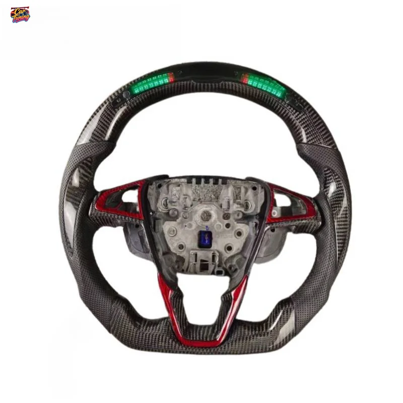 For Ford Mondeo LED RPM Light Carbon Fiber Steering Wheel Upgrade and Modification