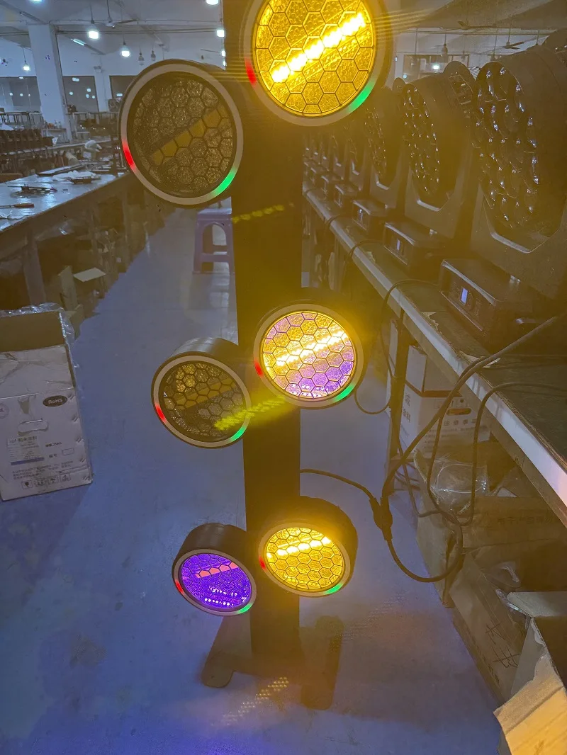 300W High Brightness COB Stage Light RGB LED Strip Effect Light DMX512 Voice Control DJ Stage Lighting for Club Concert Event