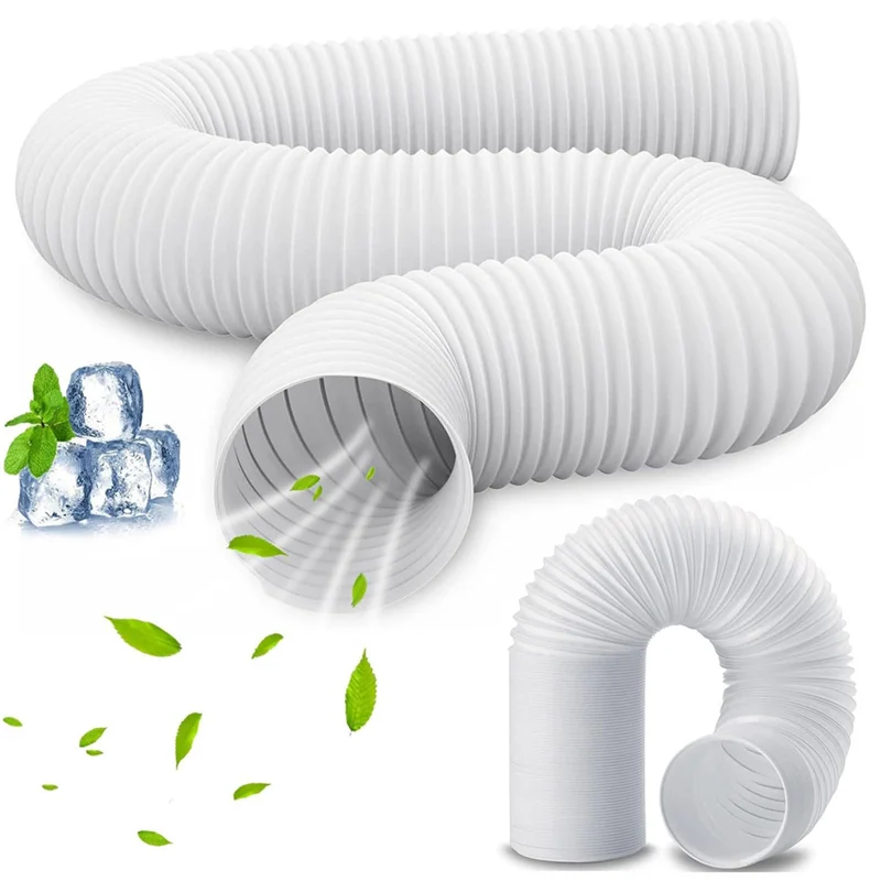 A74G-Flat Hose Adapter Window Vent Kit Air Conditioning Hose Connector Portable Ac Hose Coupler With Pipe