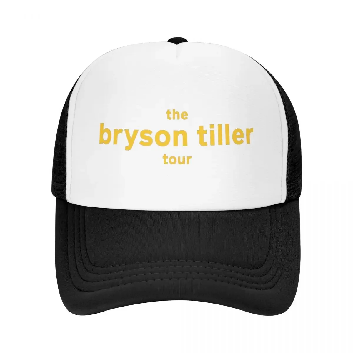 Bryson Tiller Album Tour 2024 Outfit Mesh Foam Trucker Hat Unisex Cooling Hip Hop Mesh-back Sun Caps Vintage Adjustbale