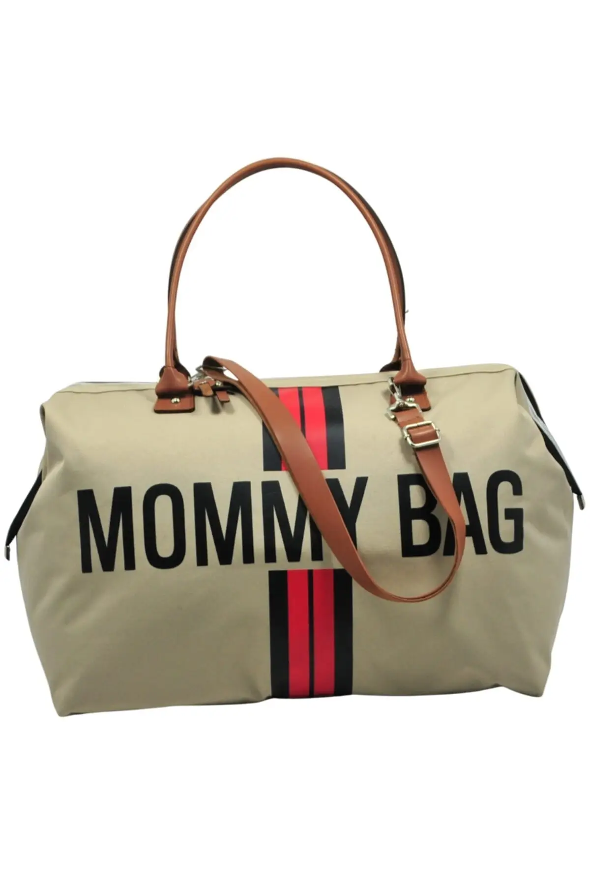 

DOLBOVI Mommy Bag Exclusive design red striped 3 Set beige Baby mother Baby care and women Bag Hospital Bag