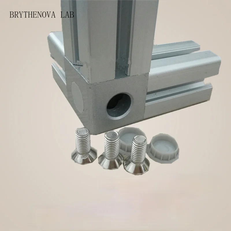 4PCS Aluminum Cube Corner Connector 2020 3030 4040 4545 Cube Aluminum Corner Connector Fastener Match Use Profile
