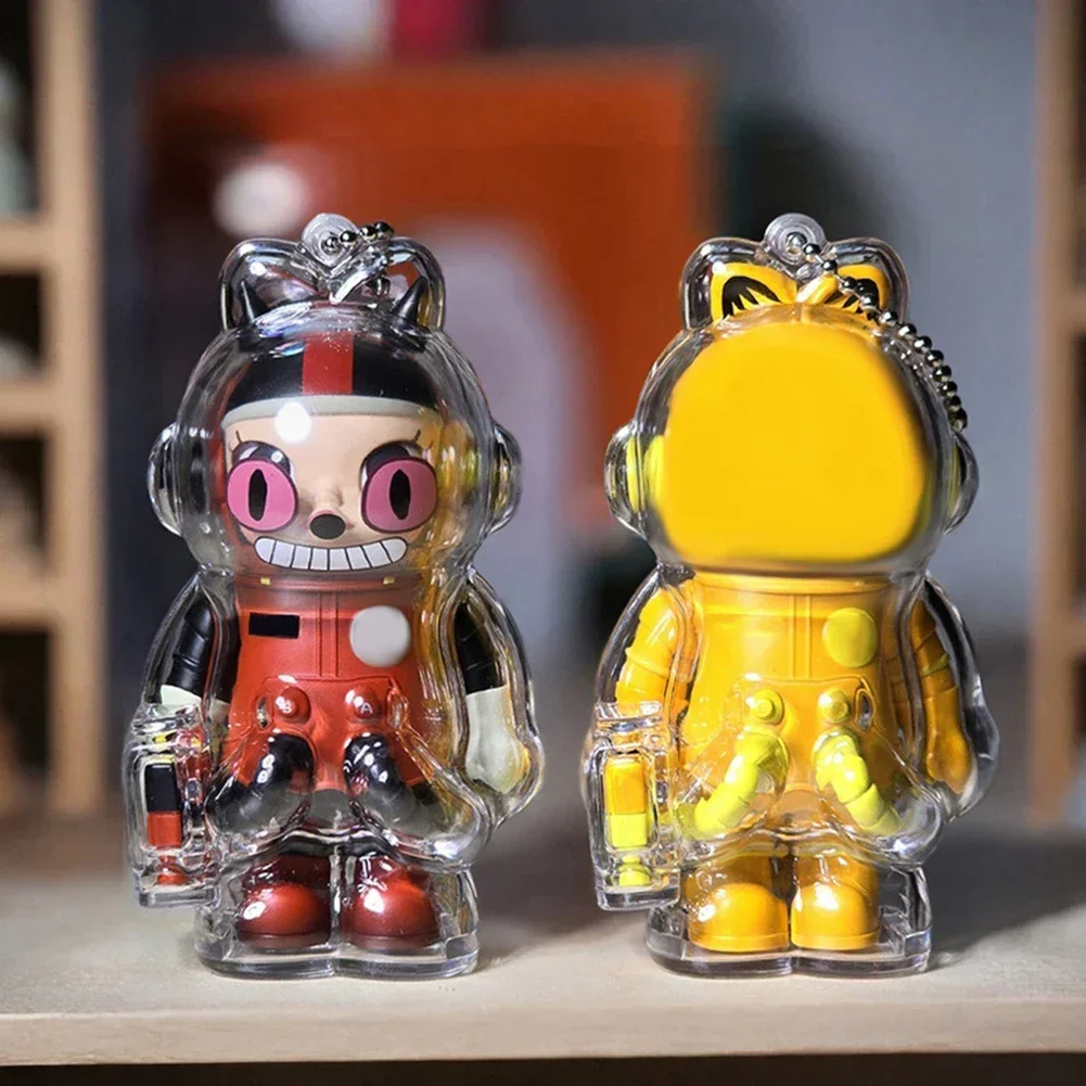 モリーぬいぐるみ用プラスチックディスプレイバッグ透明ポータブルケーブルオーガナイザーボックス保護アクリル収納ケース人形なし