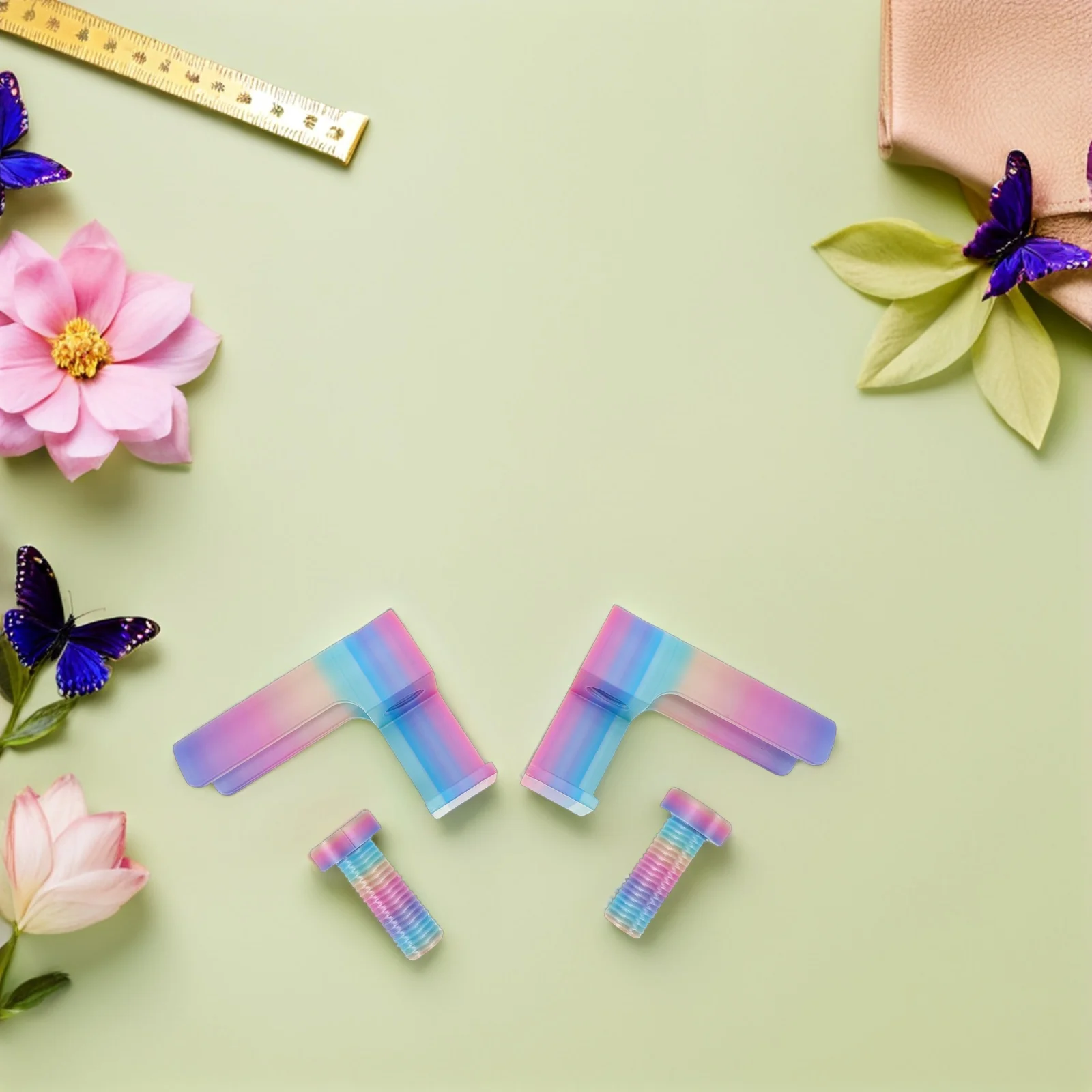 1 Set Diamond Clamp Canvas Roller Holder For Painting Storage Rack Adjustable Roll Management Clip Sturdy Plastic