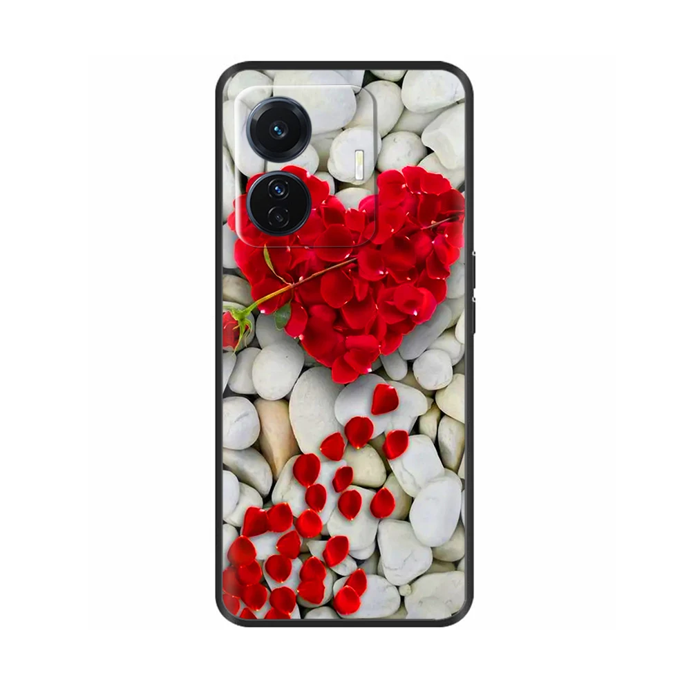 For Vivo T1 4G 44W Case T1 Painted Soft Silicone Phone Case Back Cover For Vivo T1 Pro T 1 Pro T1pro Case Coque Funda Shell Para